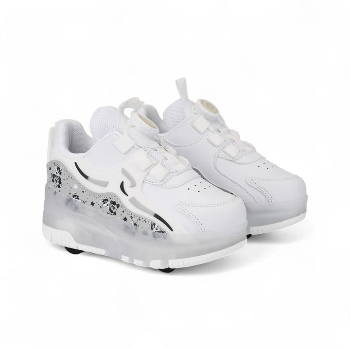 Işıklı Patenli Tekerlekli Spor Ayakkabı Beyaz